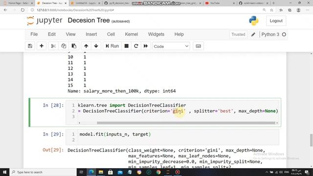 decesion tree in python part two شرح عربي смотреть онлайн