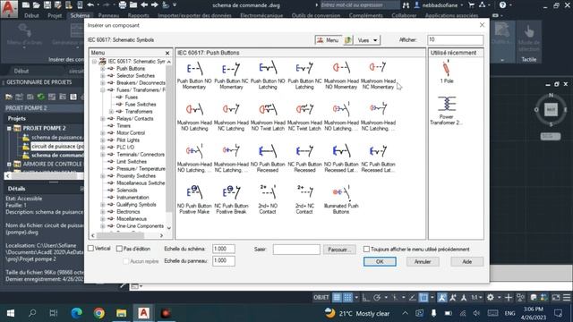 10-Création d'un schéma électrique (Partie commande) Autocad Electrical 2020 بالعربية смотреть онлайн