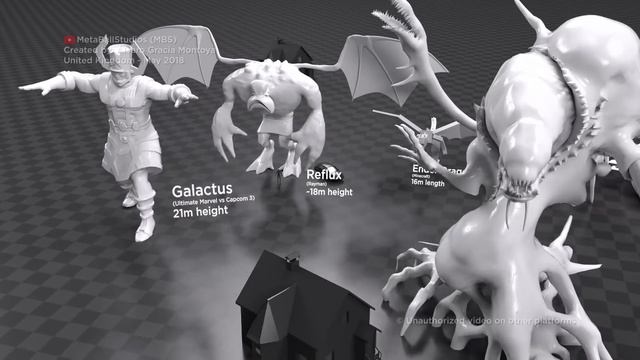 (Video Game) MONSTERS Size COMPARISON ? 3D Animation