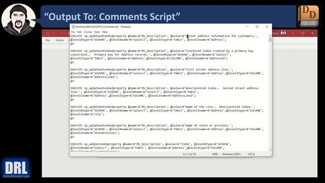 MSSQL Data Dictionary Generator - Output Screens, Exports, Reports, and Scripts смотреть онлайн