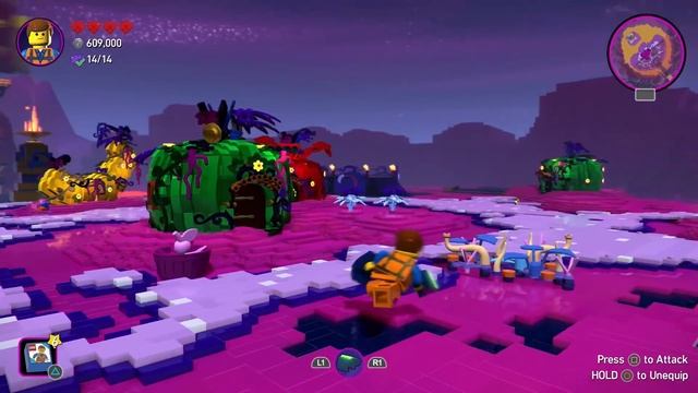 The LEGO Movie 2 Videogame Level 4 Systarian Jungle 100% Completion смотреть онлайн