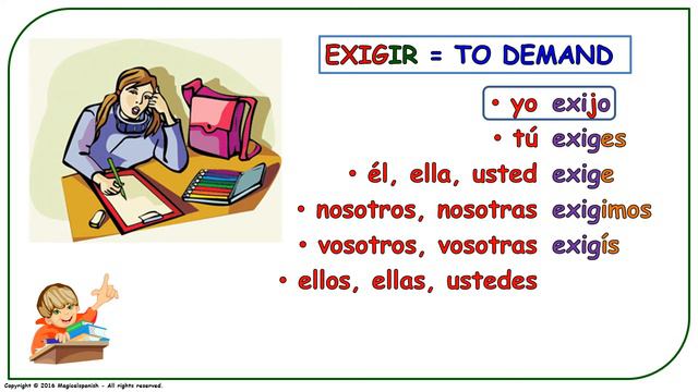 Spanish verb conjugation #31. Present tense. Spelling change verbs. смотреть онлайн