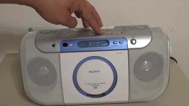 Radiograbadora Sony CD/Cassette CFD-E100 (01) смотреть онлайн