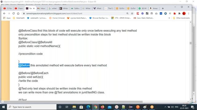JUNIT#1--JunitTheoryExplanation -JAN22-2021 смотреть онлайн