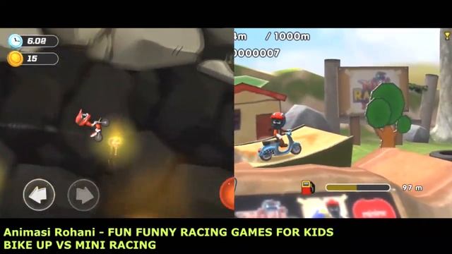 Funny racing games for kids | BIKE UP & MINI RACING offline android смотреть онлайн