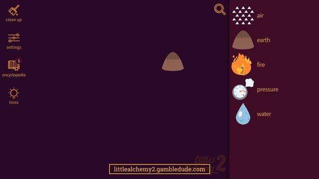 How To Make ERUPTION In Little Alchemy 2