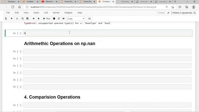 Machine Learning | Handling Missing Values | None Vs Nan смотреть онлайн