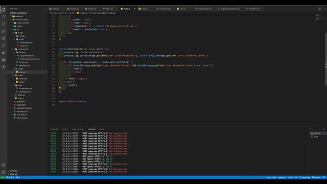 Как закрыть route от прямого доступа во Vue 3 смотреть онлайн