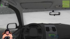 ПОЕХАЛ В ГОРЫ ЗИМОЙ НА УАЗ ПАТРИОТ -  CITY CAR DRIVING + РУЛЬ