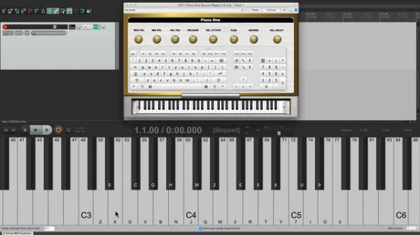 Virtual MIDI Keyboard in REAPER