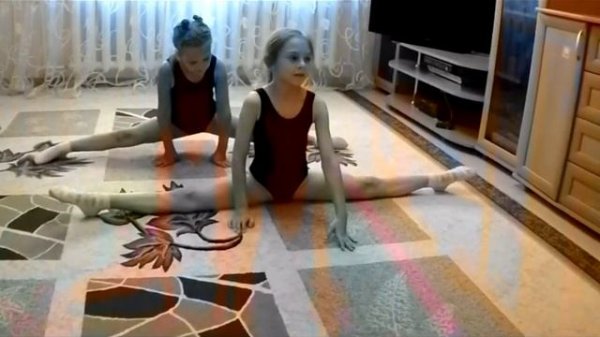 Challenge rhythmic gymnastics training.