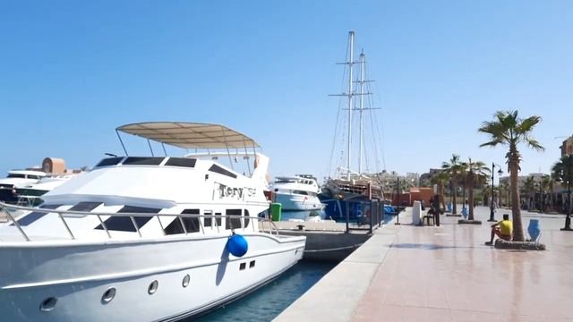 Прогулка по Хургаде, набережная Марина. смотреть онлайн