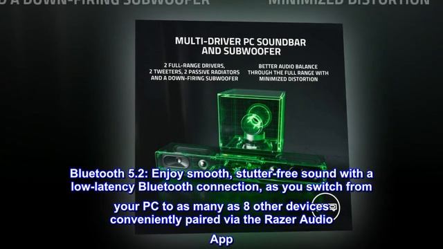 Razer Leviathan V2: Multi-Driver PC Gaming Soundbar with Subwoofer - THX Spatial Audio - Compact смотреть онлайн