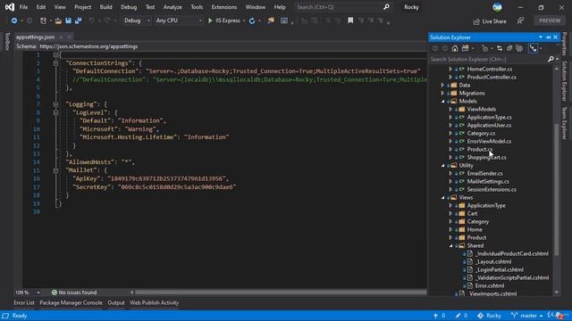 008 Интернет магазин на АSP.NET Core MVC в .NET 5 часть 2, обзор проекта из первой части курса смотреть онлайн