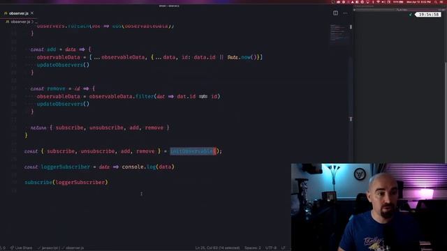 Observer pattern in JavaScript смотреть онлайн