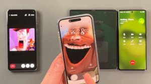 Twinme + Zangi + Incoming Call iPhone 15 Pro Max & Pixel 8 Pro & Blackview A200 & Samsung Z Fold 4