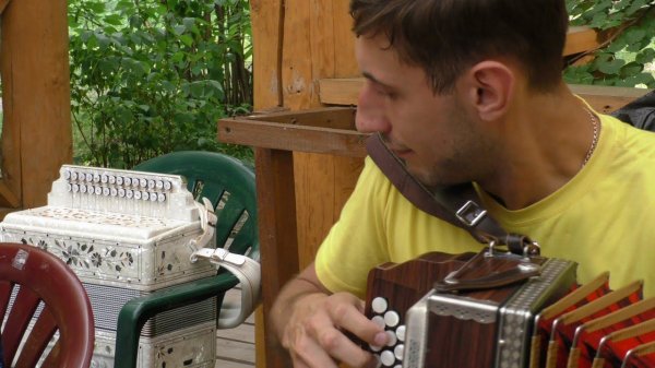 Алексей Симонов (нарезка видео). Разведёт меха гармошка, сердце тихо защемит.