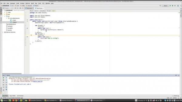 Урок по Java 87: Многопоточность 22: BlockingQueue