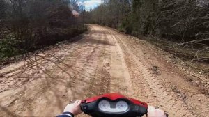 Скутер UMC UM49QT-2   POV Test от первого лица / test drive from the first person