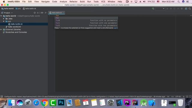 006 Write a Hello World program in Kotlin смотреть онлайн