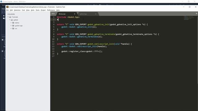 Godot Nativescript 1.1 introduction - writing C++ plugins смотреть онлайн