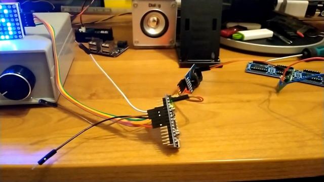 Часы на arduino и Led матрице 4х64. смотреть онлайн