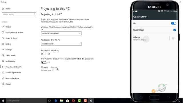 How to Screen Cast your Android Phone to Laptop in Windows 10 without App || Step by Step смотреть онлайн