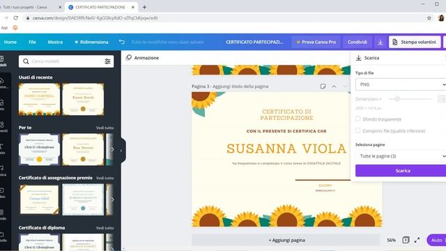 CANVA (CORSO BASE) salva un progetto sul computer смотреть онлайн