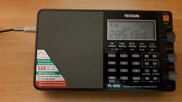 Tecsun PL-880. Диапазон 10 м. USB. смотреть онлайн