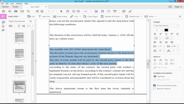 How to Delete Text from PDF document using Adobe Acrobat Pro DC смотреть онлайн