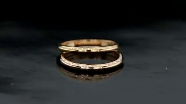 14kt Rose Gold vs 18kt Rose Gold Wedding Bands - See the difference - VIDEO смотреть онлайн