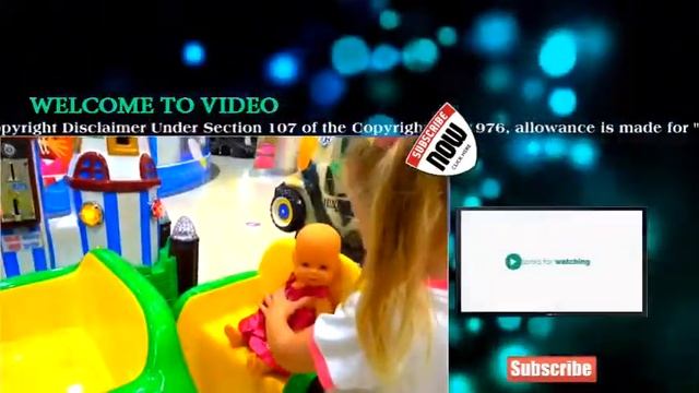 Настя и кукла Лола играют на море и детской площадке Nastya and baby doll pretend play смотреть онлайн