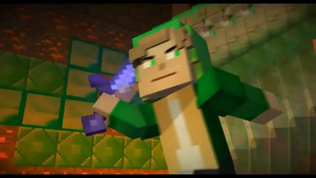 Minecraft Story Mode 8 эпизод играем скинами друзей =] смотреть онлайн