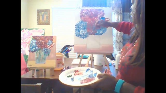 Easy Floral Fourth of July Painting смотреть онлайн
