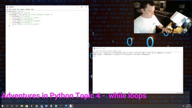Adventures in Python Topic 4 while loops смотреть онлайн