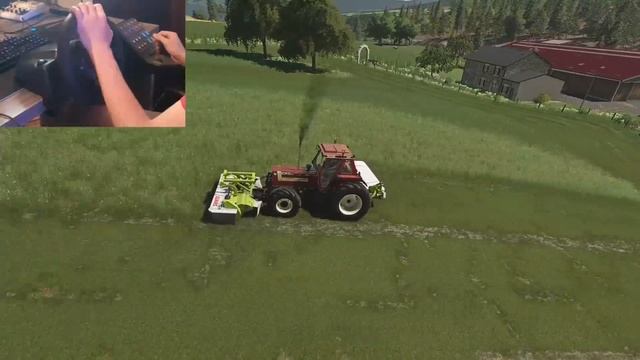 Farming Simulator 19 | Ultra Realistic | Harvesting barley, Mowing grass & Baling straw смотреть онлайн