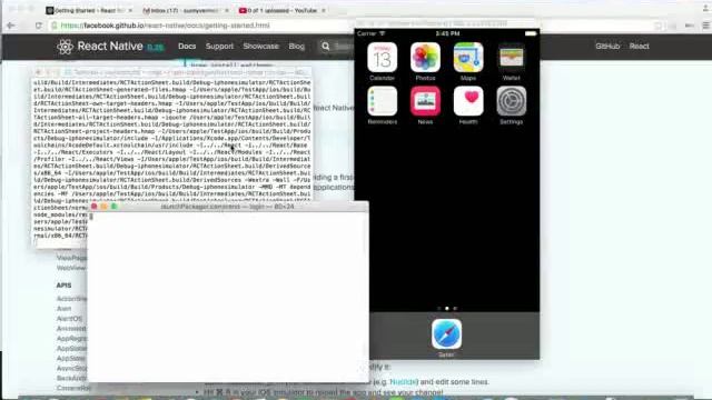 React Native Installation on MAC Part 2 смотреть онлайн