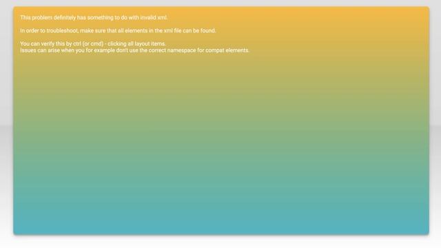 Android binary layout inflate exception : ClassNotFoundException: Didn't find class "android.vie... смотреть онлайн