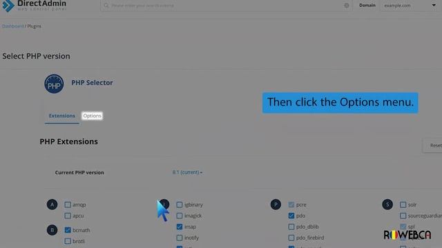 How to increase or decrease PHP Memory Limit via CloudLinux Selector in DirectAdmin ROWEBCA смотреть онлайн