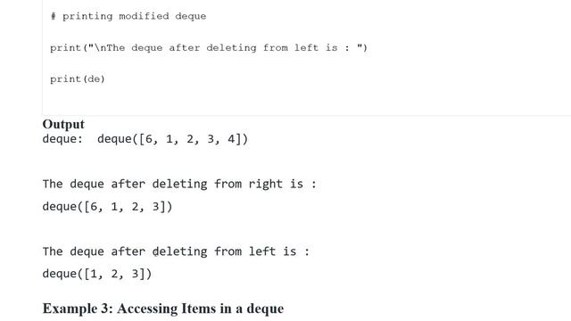 Python | Deque смотреть онлайн