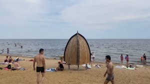 Пляж Камское море в Татарстане. Лаишево.