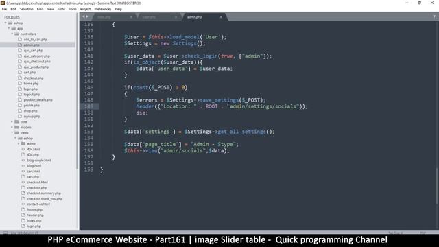 #161 PHP Ecommerce website development | Image slider table | MVC OOP - Quick programming смотреть онлайн
