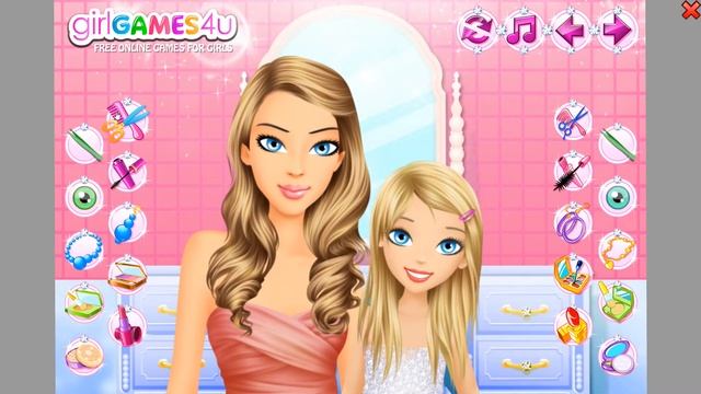 Игра Семейный макияж Мамы и Дочки ? смотреть онлайн