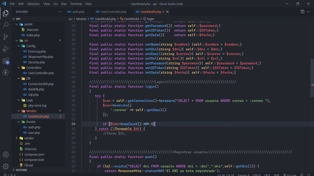 crear API Rest con PHP 8 - 08 Login con ruta Auth смотреть онлайн