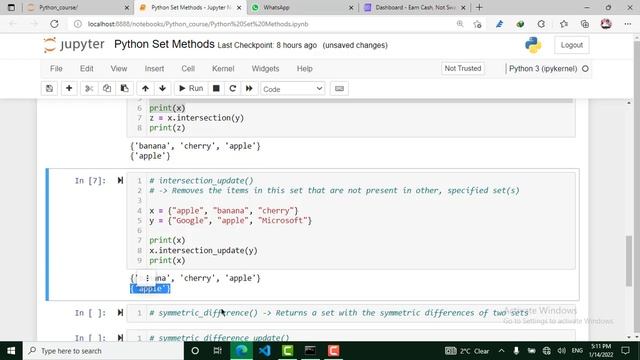 21 - Python Sets Methods смотреть онлайн