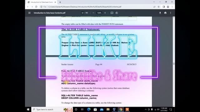 Data Definition Language DDL In SQL смотреть онлайн