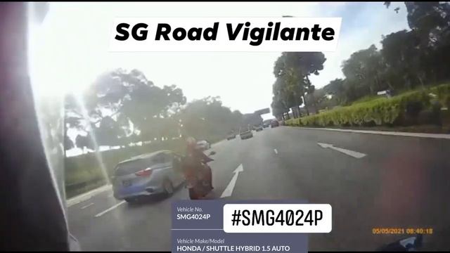 5may2021sle #SMF4024P honda shuttle phv from Tribecar fail to check near miss with motorcyclist смотреть онлайн