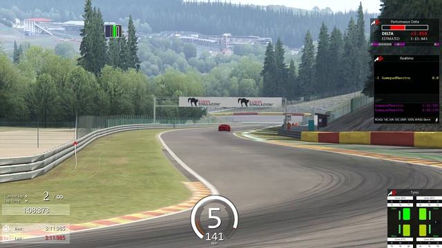 Ferrari F40xx LeMans Tribute 2.16.7 on xbox gamepad смотреть онлайн