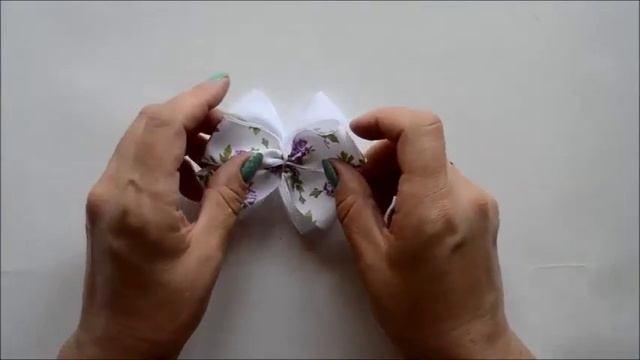 Простые бантики для школы и садика + школьный вариант. Канзаши./МК/Hand мade/DIY/ Kanzashi смотреть онлайн