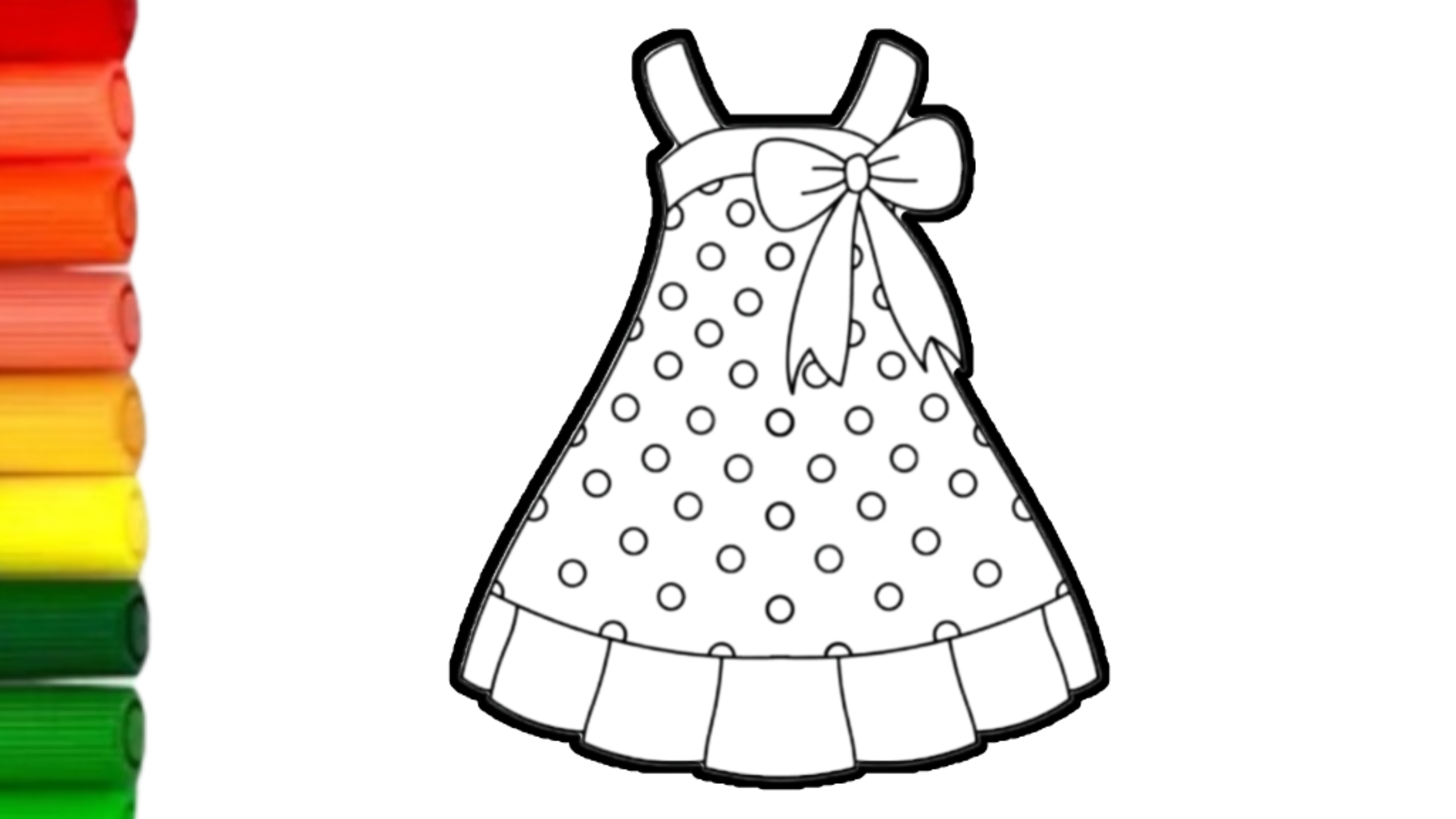 How To Draw Cute Dress | Как нартсовать платье для детей |  Bolalar Uchun Ko'ylak  Rasmini Chizish
